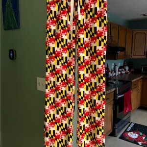 Maryland Flag Pattern Pajama Pants